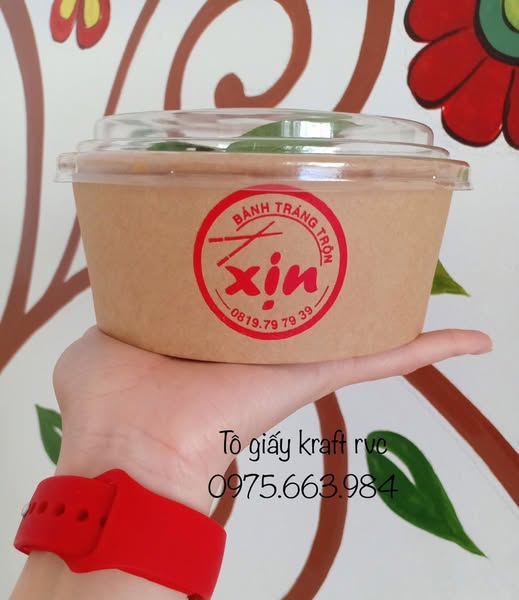 giá tô giấy đựng thức ăn