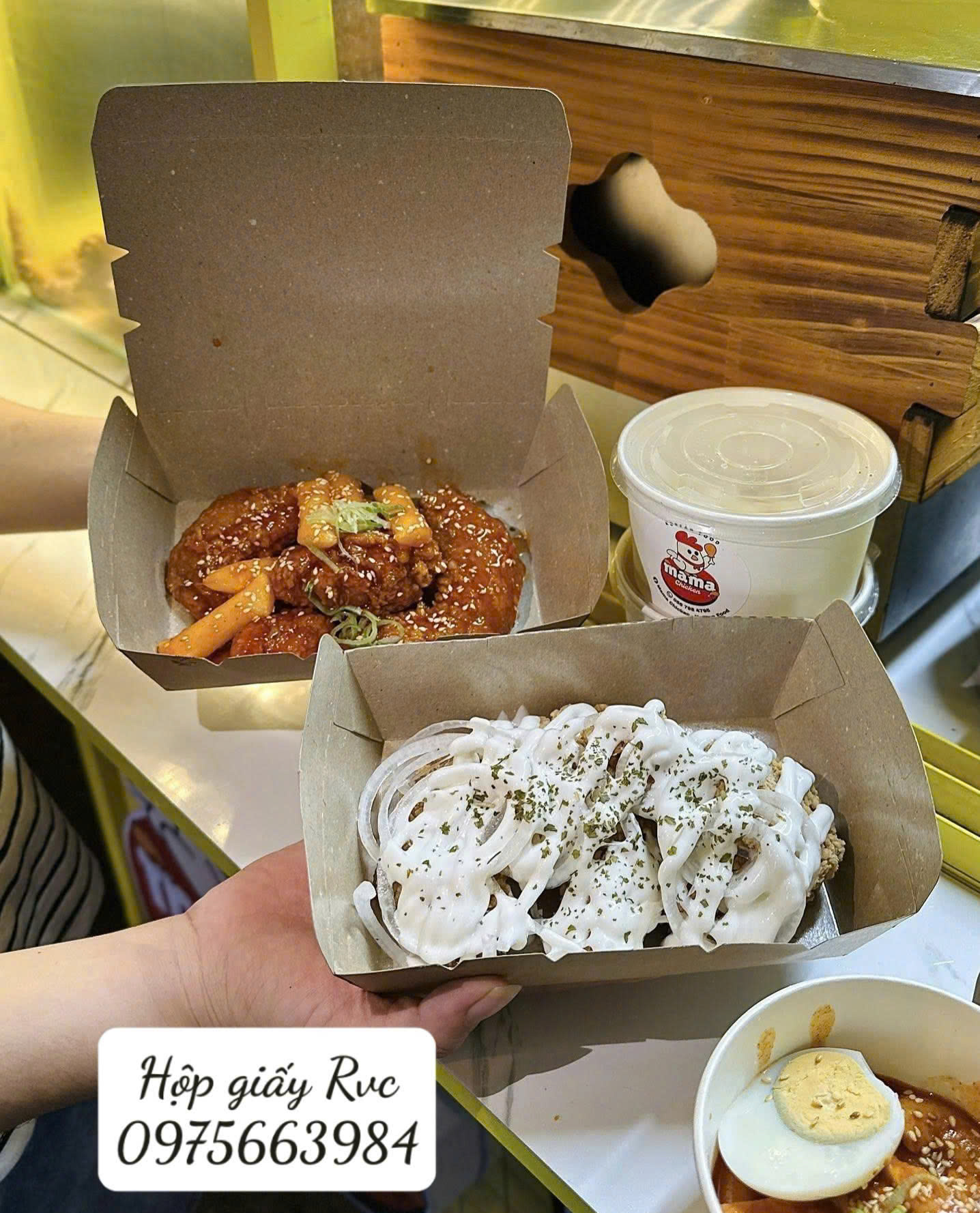 hộp giấy đựng đồ chiên