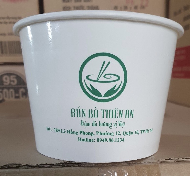 tô giấy đựng thức ăn mang đi xa