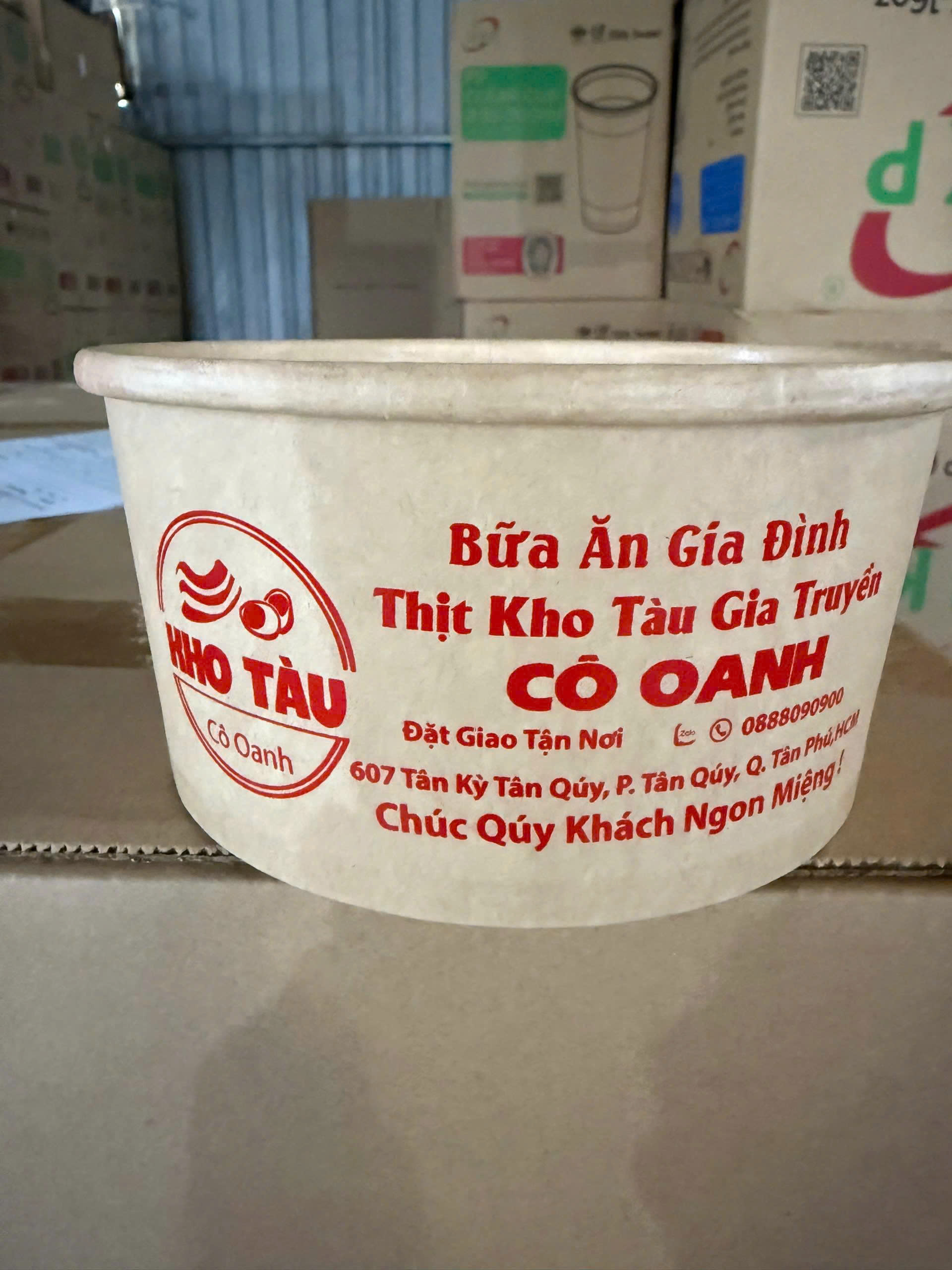 tô giấy đựng đồ ăn mang đi