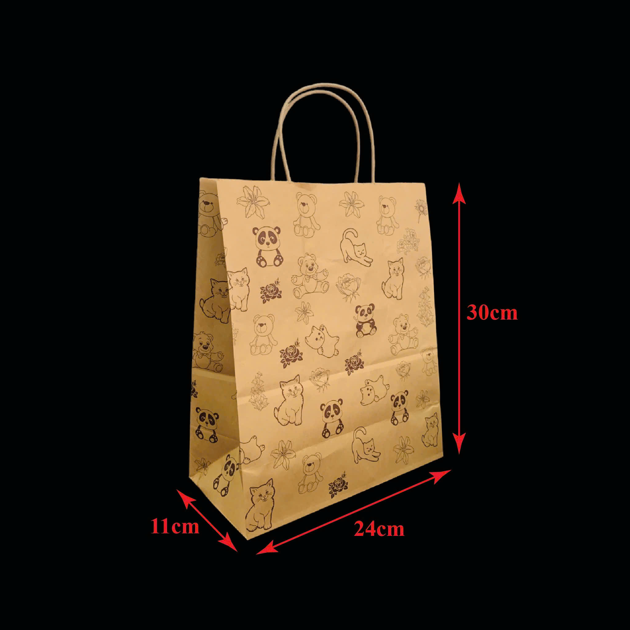 túi giấy có quai và có in hình ảnh