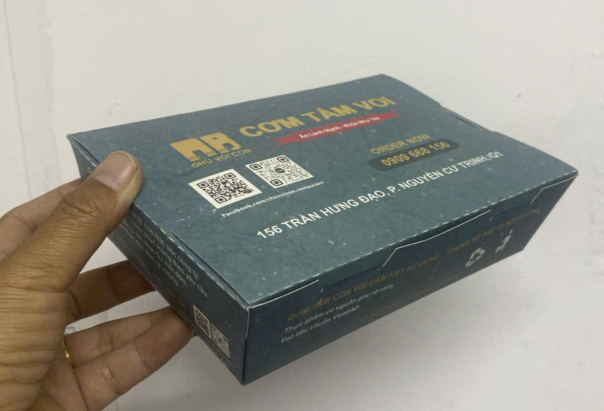 hình in hộp giấy đựng thức ăn tại rvc