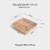 Hộp giấy nắp pet 145.125mm