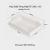 Hộp giấy trắng nắp pet 200.125