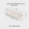 Hộp giấy trắng nắp pet 210.85
