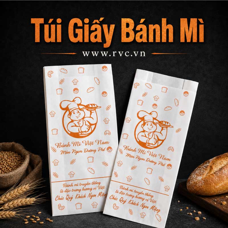 túi giấy bánh mì mẫu KT09